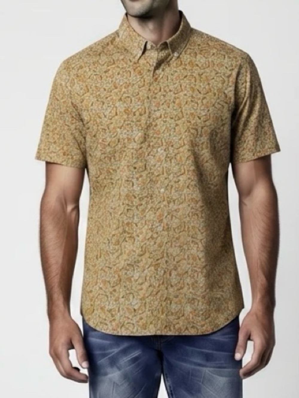 Heritage Short Sleeve Printed Button Down Shirt
